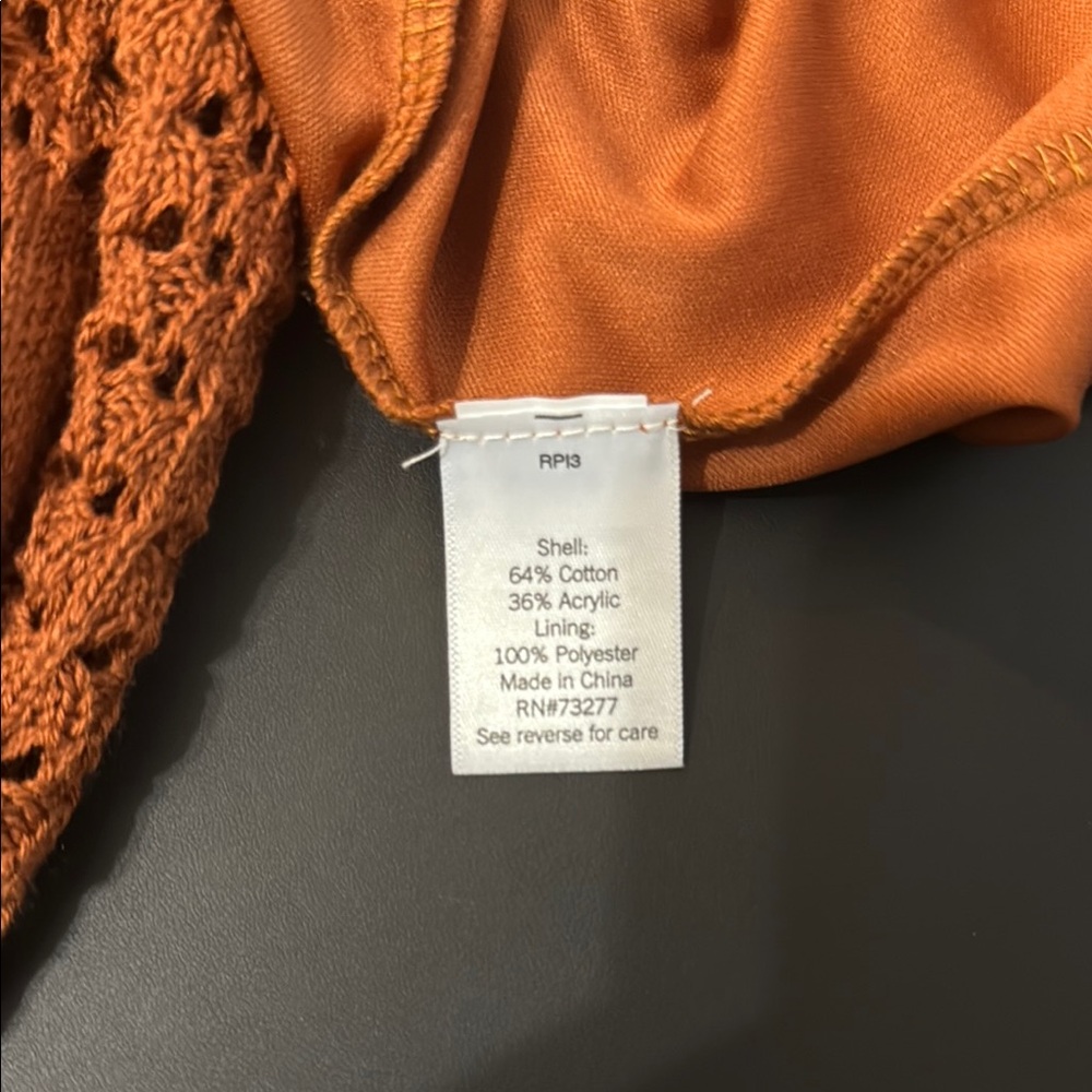 NWT Nine West Cinnabrown Knit Skirt - Picture 6 of 6